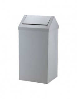 Sallanır Kapak Çöp Kovası 54 Litre Hacimli Paslanmaz