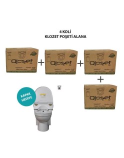 4 Koli 50 li Klozet Poşeti Alımında 1 Adet Kaizen Sensörlü Hijyenik Klozet Kapağı Bedelsiz Kampanyası