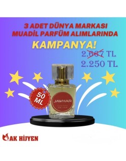 3 Adet 50 ml Jawhar Parfüm Çeşitleri Set 