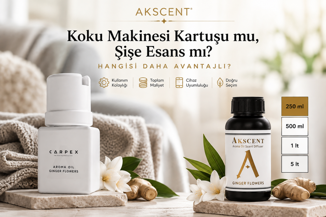 Koku Makinesi Kartuşu mu, Şişe Esans mı? Hangisi Daha Avantajlı?