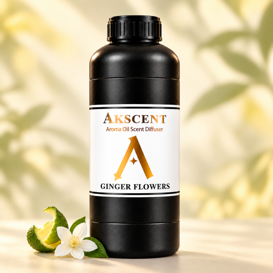 AKSCENT Ginger Flowers Ortam Kokusu Esansı 1 Litre