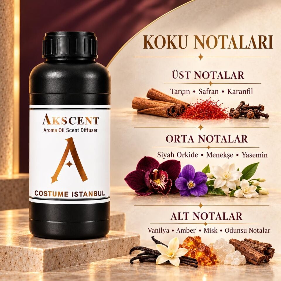 AKSCENT Costume İstanbul Ortam Kokusu Esansı 1 Litre