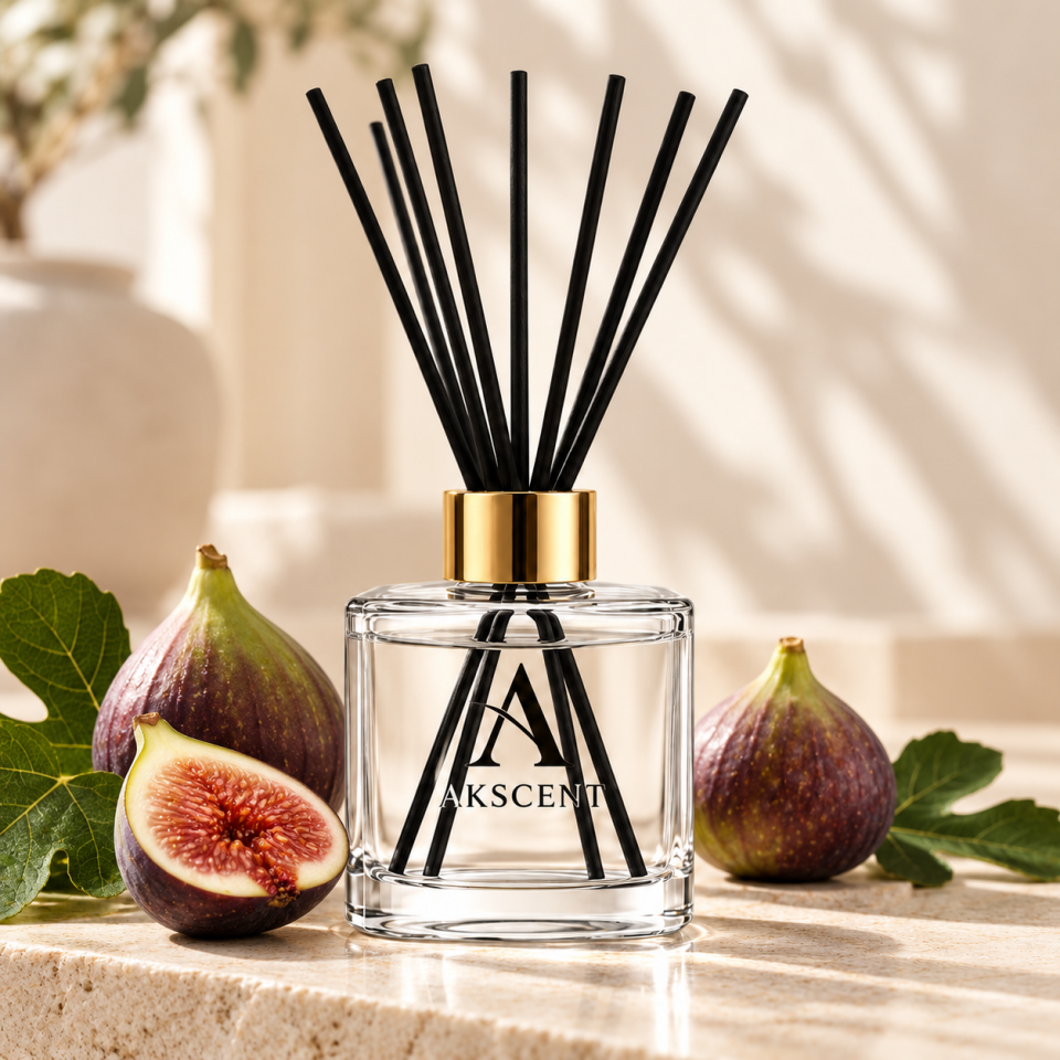 AKSCENT® İncir Kokulu Oda Kokusu 100 ml Bambu Çubuklu