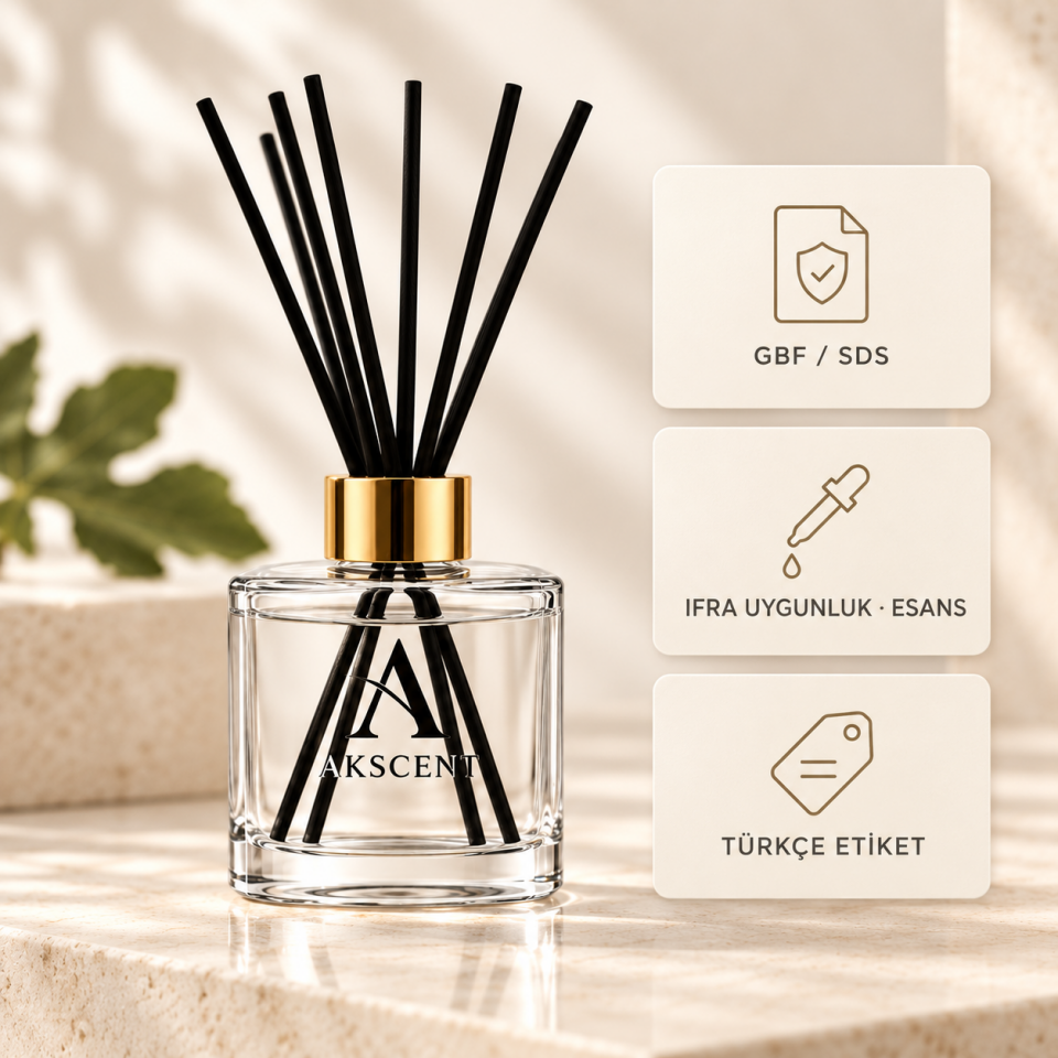 AKSCENT® İncir Kokulu Oda Kokusu 100 ml Bambu Çubuklu