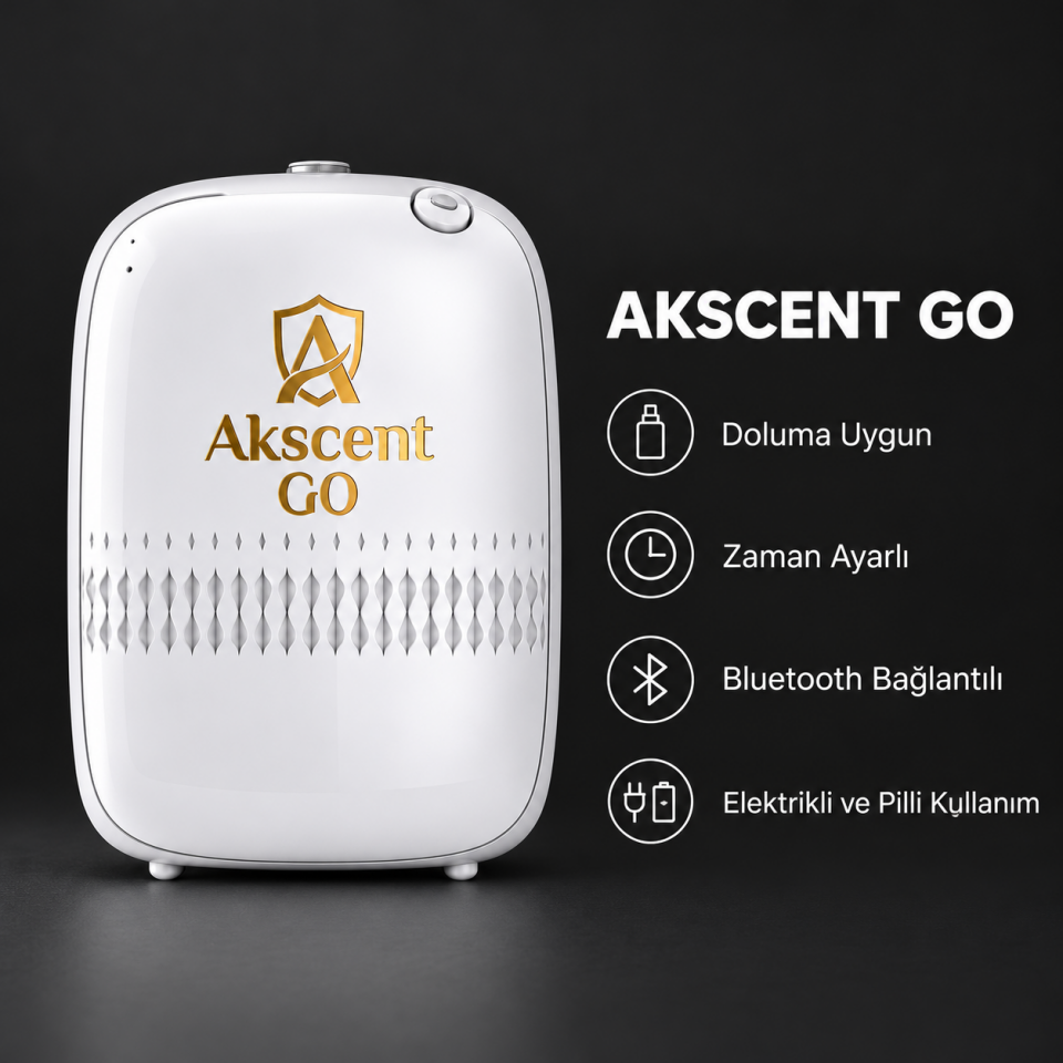 AKSCENT GO Koku Makinesi + 300 ml Esans Seti (Koku Seçenekli)