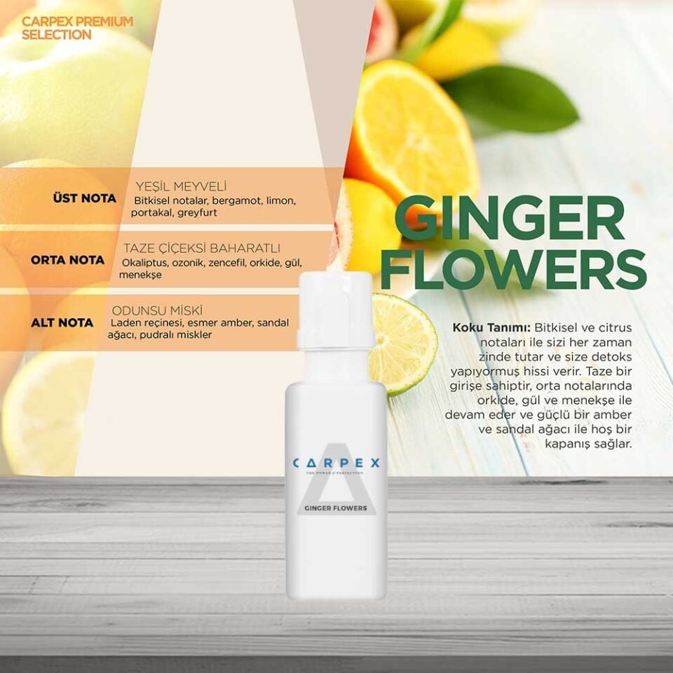 Carpex Auramax 250 ml Koku Kartuşu Premium Seri - Ginger Flowers