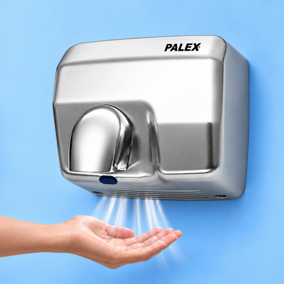 Palex Fotoselli El Yüz Kurutma Makinesi 2500W – 304 Paslanmaz Çelik Gövde
