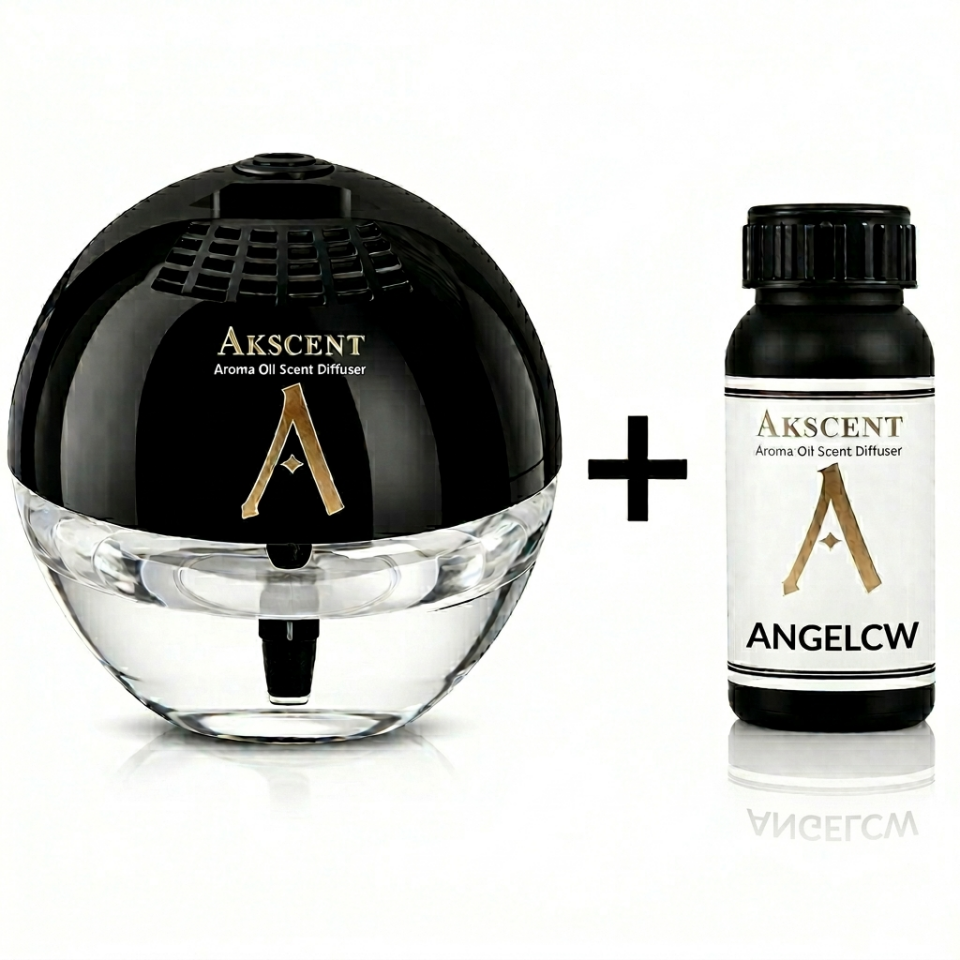 Akscent Küre Koku Makinesi ve 200 ml Angelcw Esans