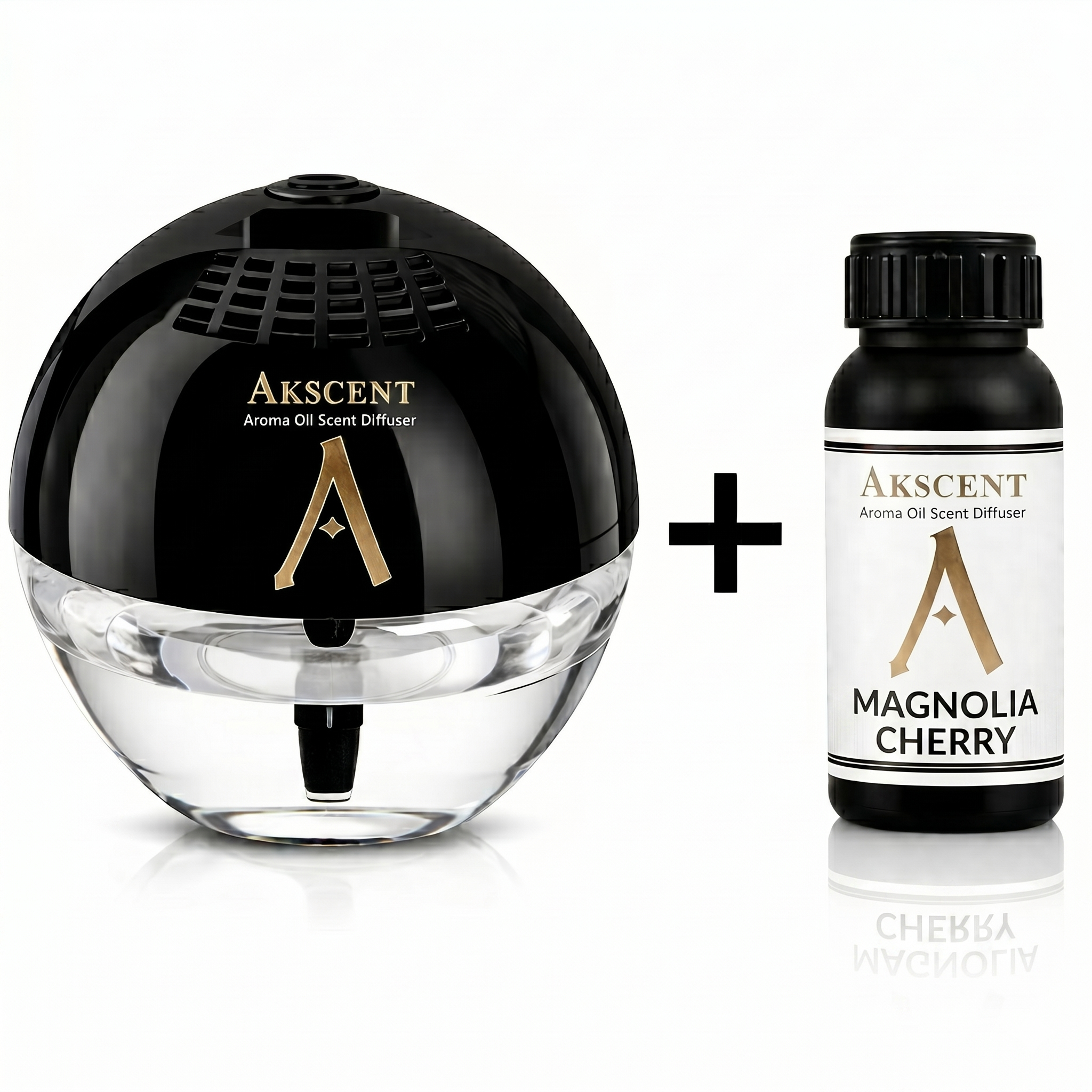 Akscent Küre Koku Makinesi ve 200 ml Magnolia Cherry Esans