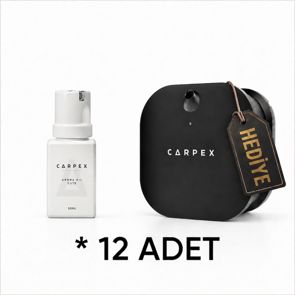 Bedelsiz Carpex Micro Koku Makinesi + 12x Carpex 50 ML Koku Kartuş Seti
