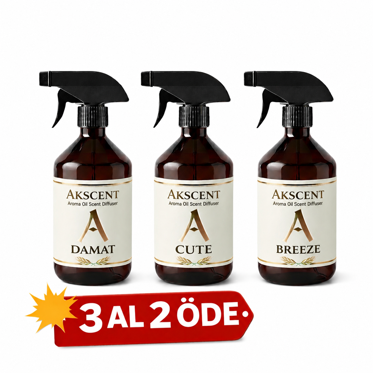 Akscent 3 Al 2 Öde 500 ml Oda Sprey