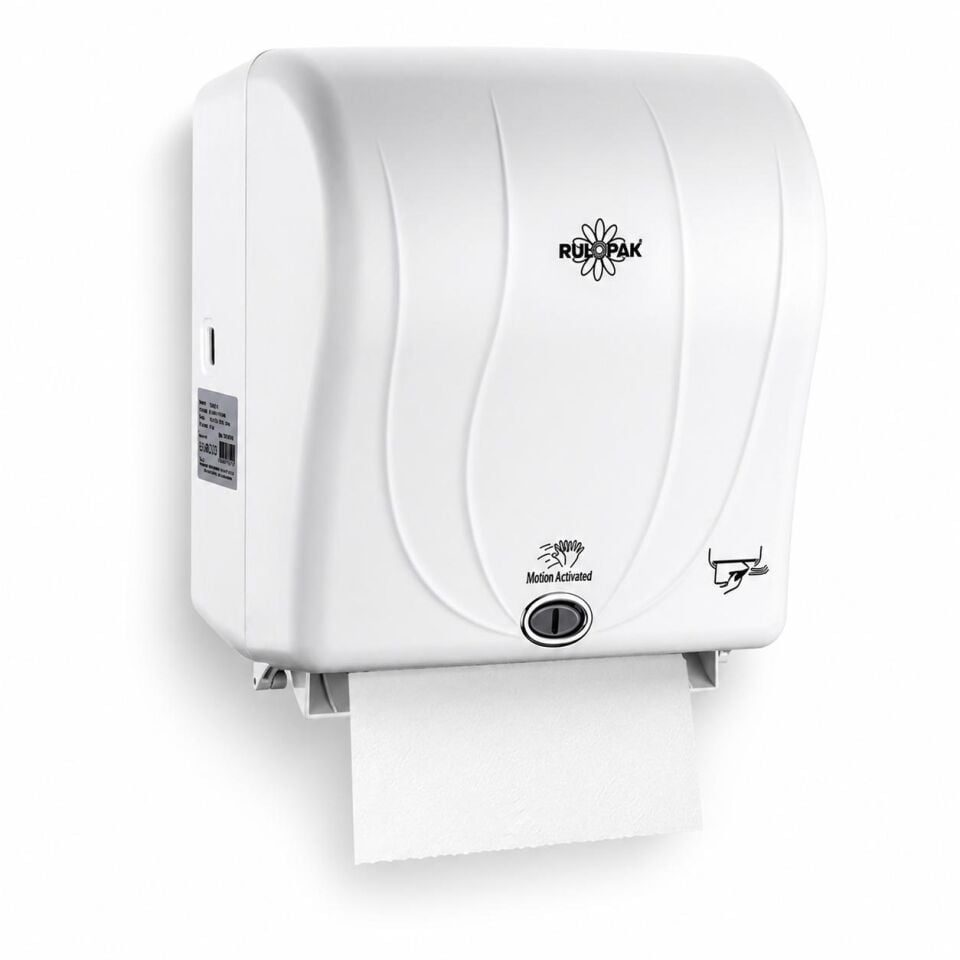 Rulopak Sensörlü Kağıt Havlu Dispenseri 26 Cm Beyaz