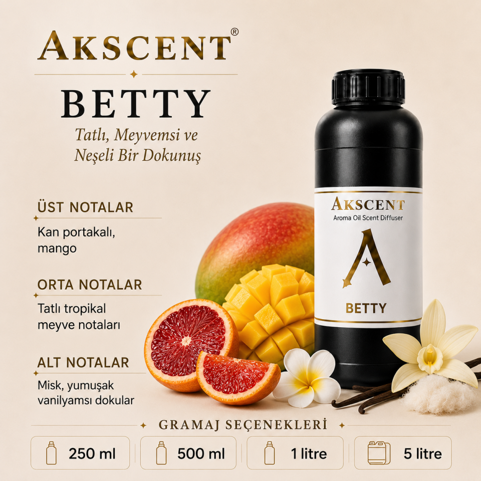 AKSCENT Betty Ortam Kokusu Esansı