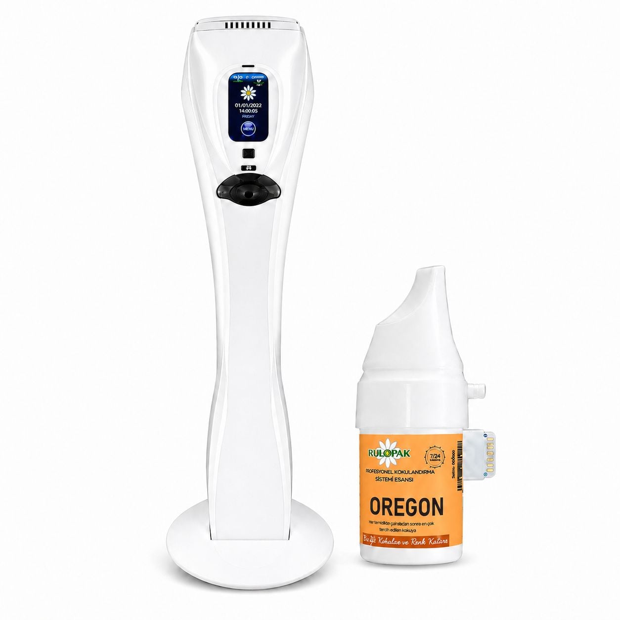 Rulopak Cosmo M6 Koku Makinesi ve Oregon Koku Kartuşu 100 ml