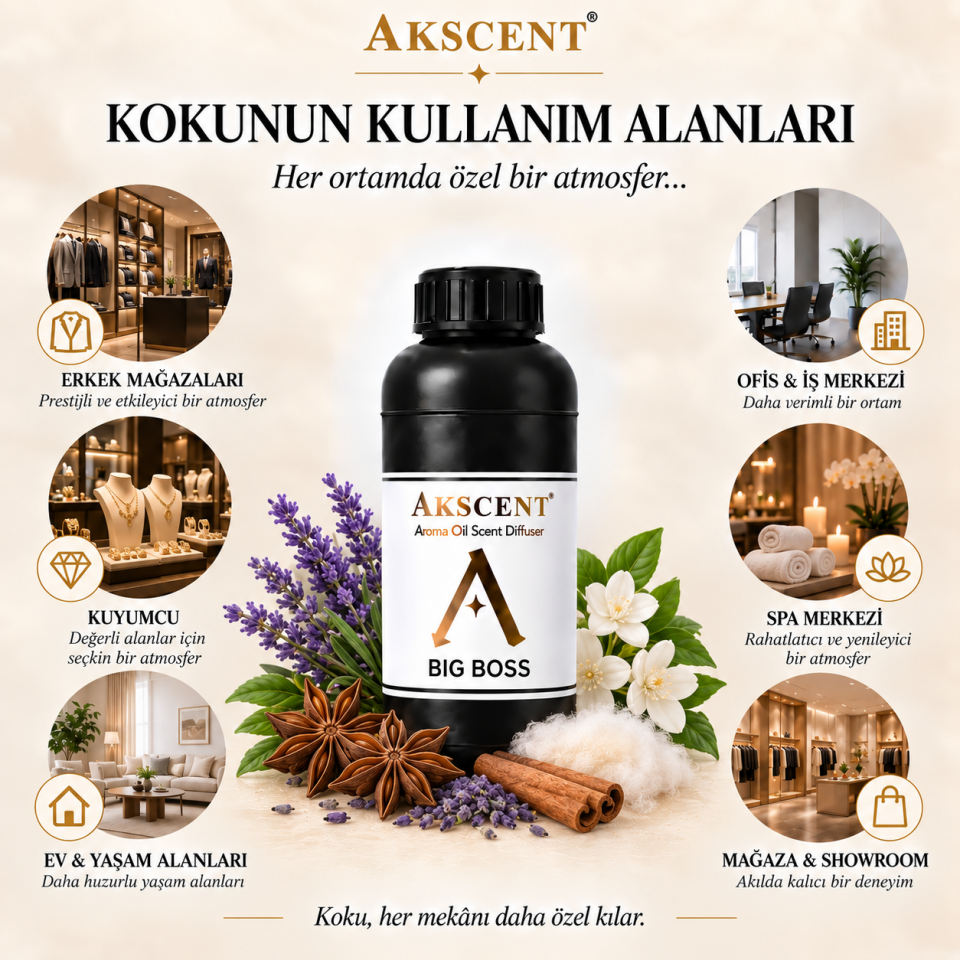 AKSCENT Big Boss Ortam Kokusu Esansı