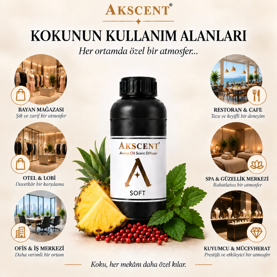 AKSCENT Soft Ortam Kokusu Esansı