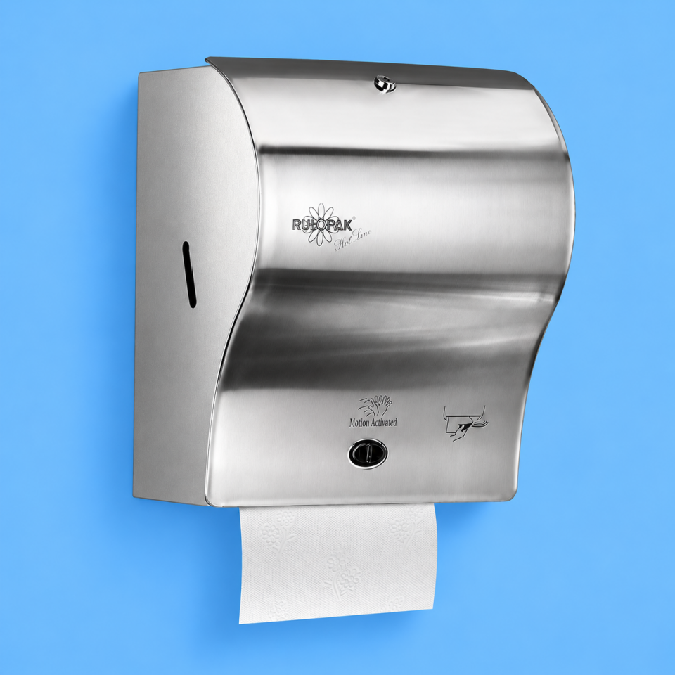 Rulopak Paslanmaz Sensörlü Kağıt Havlu Dispenseri 21 Cm