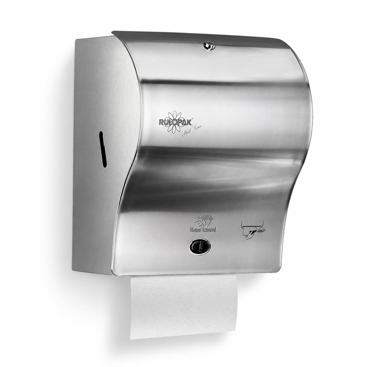 Rulopak Paslanmaz Sensörlü Kağıt Havlu Dispenseri 21 Cm