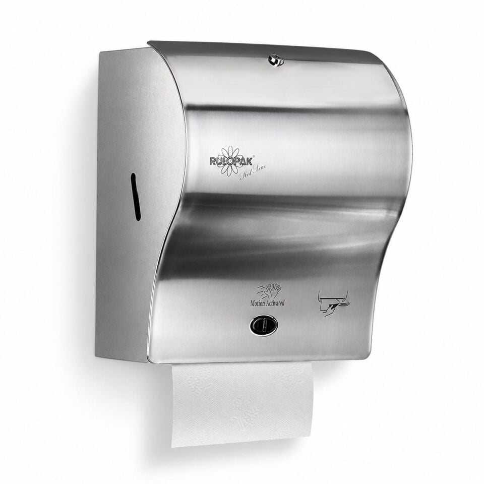 Rulopak Paslanmaz Sensörlü Kağıt Havlu Dispenseri 21 Cm