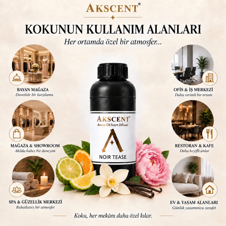 AKSCENT Noir Tease Ortam Kokusu Esansı