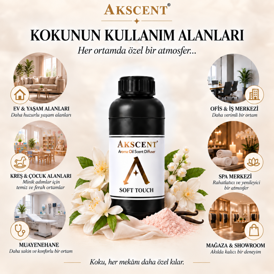 AKSCENT Soft Touch Ortam Kokusu Esansı