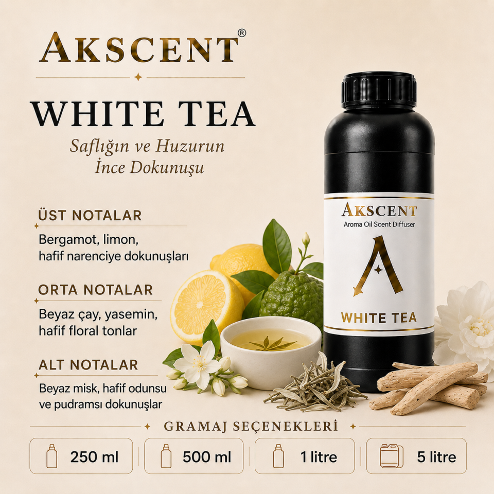 AKSCENT White Tea Ortam Kokusu Esansı