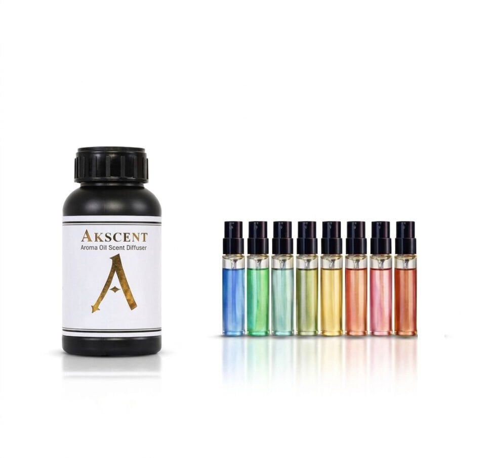 Akscent Tanışma Seti – 250 ml Ortam Kokulandırma Esansı + 8’li Deneme Kiti
