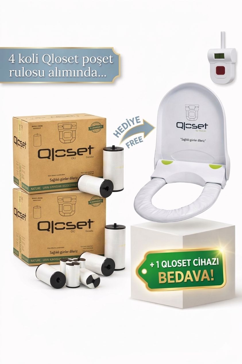 Bedelsiz Kaizen Hijyenik Klozet Kapağı | 4 Koli Klozet Poşetine Cihaz Hediye