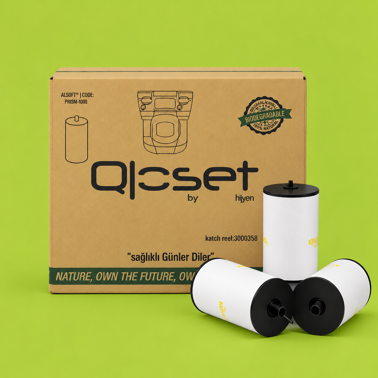 Qloset Kaizen Plus Klozet Poşeti - 50 adet