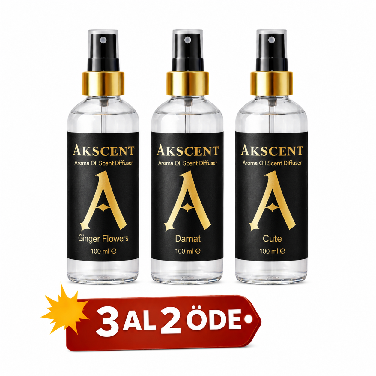 Akscent 3 Al 2 Öde 100 ml Oda Sprey
