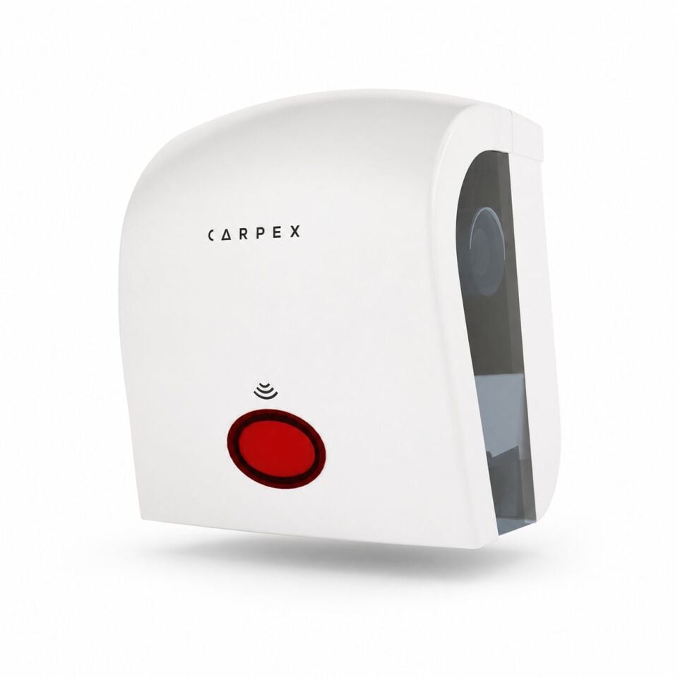 Carpex Sensörlü Havlu Makinesi Beyaz - Pilli & Elektrikli Dispenser