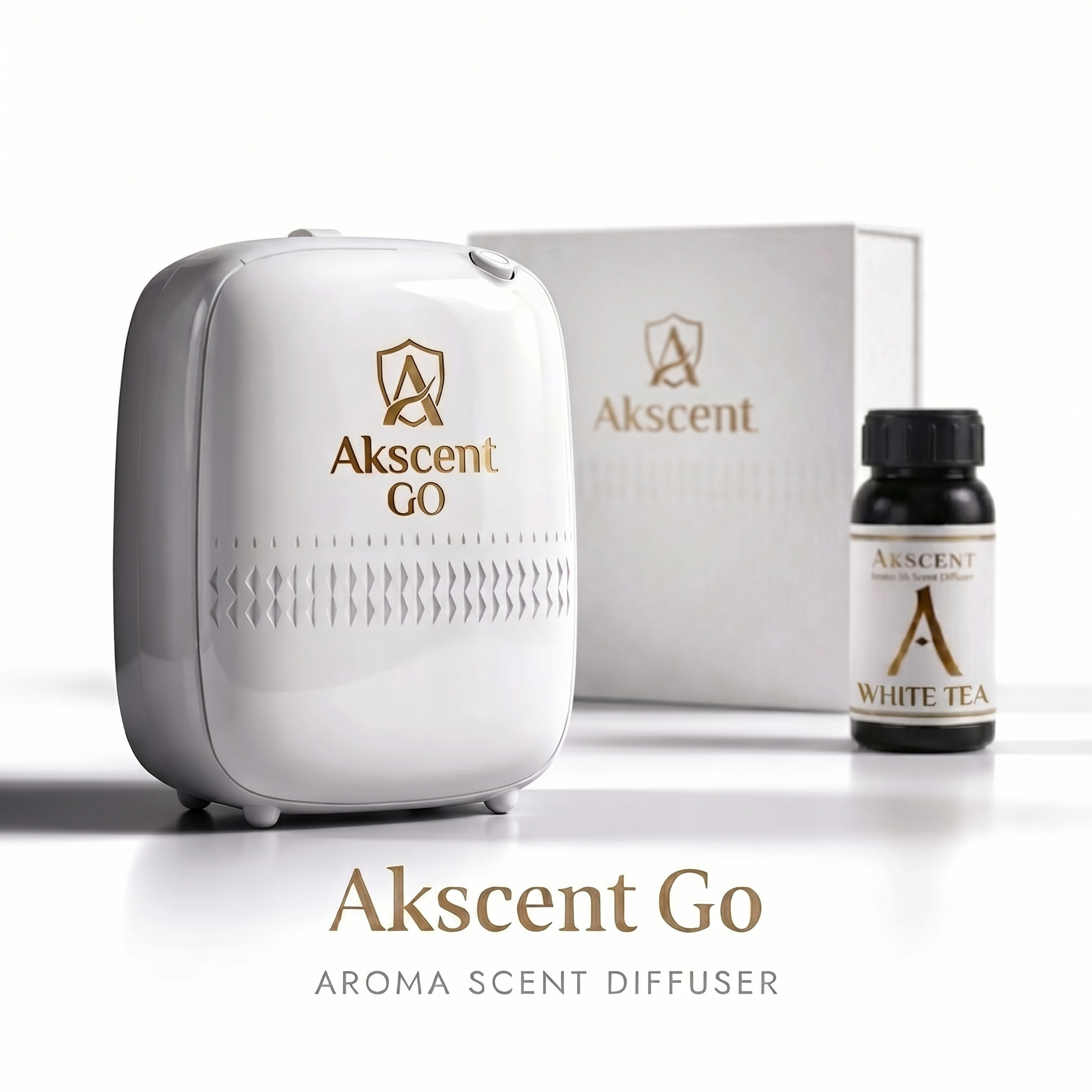Akscent Go Koku Makinesi ve 300 ml White Tea Esans