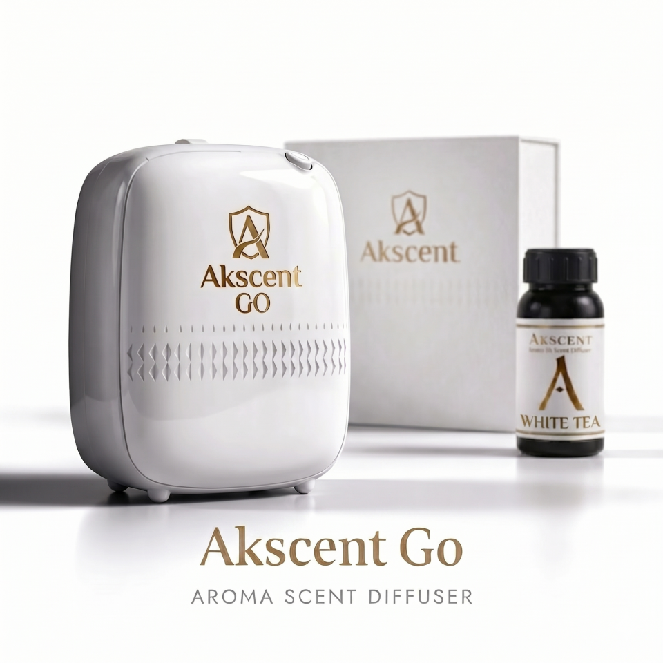 Akscent Go Koku Makinesi ve 300 ml White Tea Esans