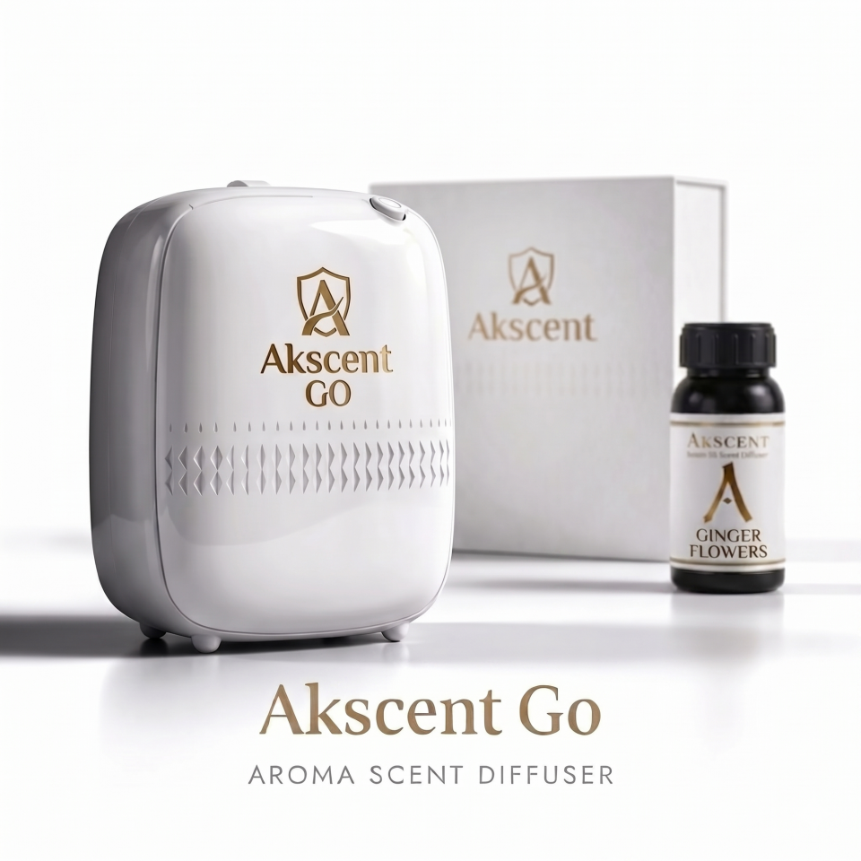 Akscent Go Koku Makinesi ve 300 ml Ginger Flowers Esans
