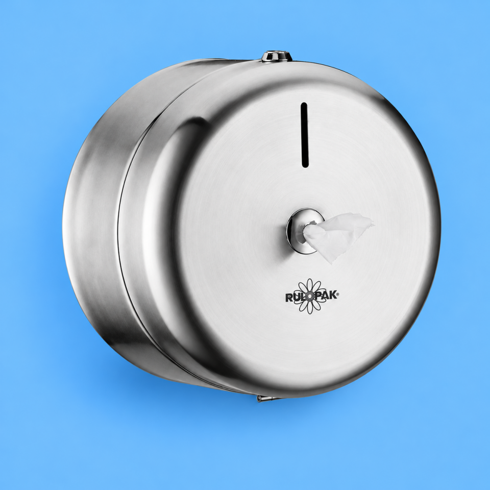 Rulopak Paslanmaz Mini Cimri Kağıt Dispenseri