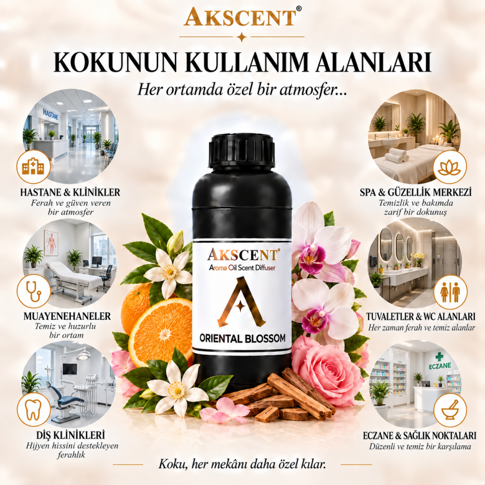 AKSCENT Oriental Blossom Ortam Kokusu Esansı