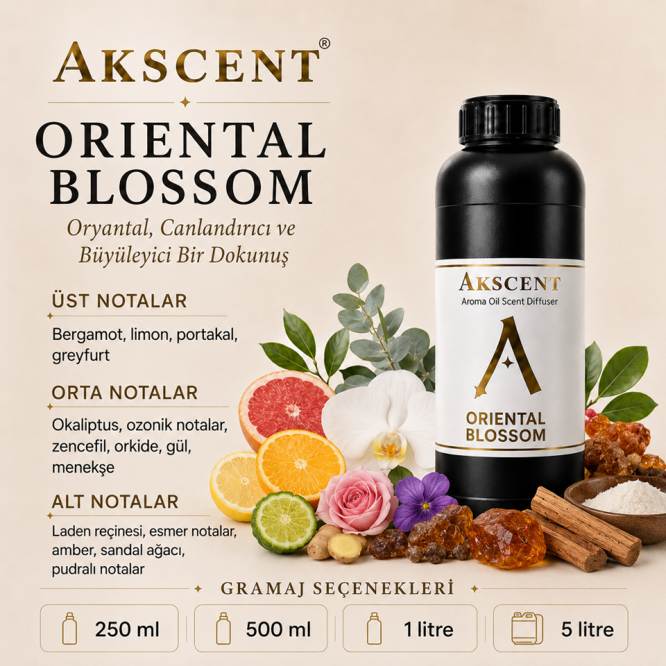 AKSCENT Oriental Blossom Ortam Kokusu Esansı
