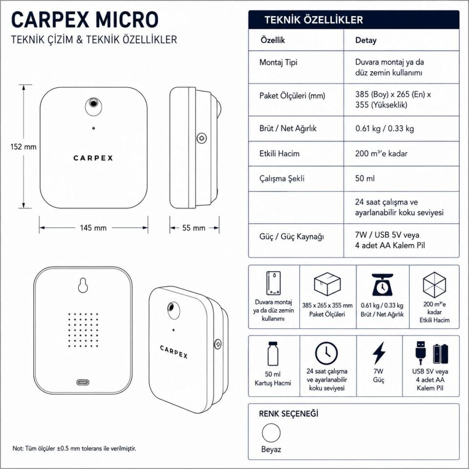 Carpex Micro Koku Makinesi