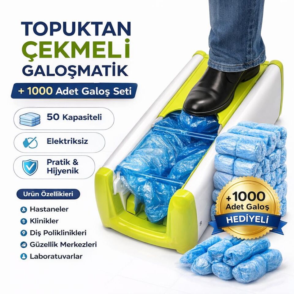 Galoşmatik Topuktan Çekmeli ve 1000 Adet Galoş