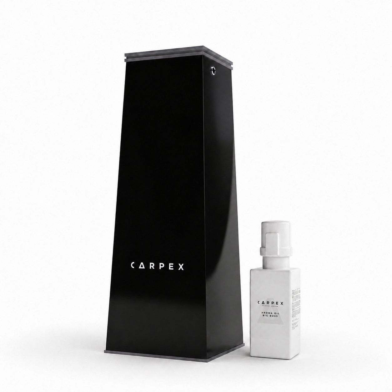 Auramax 1200S Geniş Alan Koku Makinesi + Carpex 250 ml Big Boss Kartuş Set (Siyah)