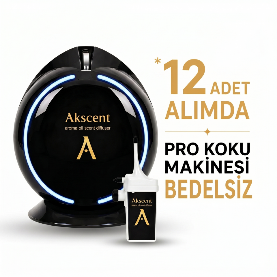 Bedelsiz Akscent Pro Koku Makinesİ | 12 Adet Koku Kartuşa Makine Hediye