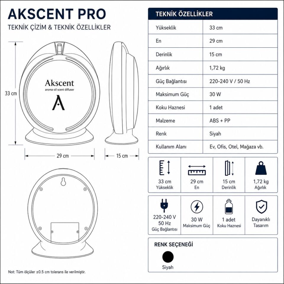 Bedelsiz Akscent Pro Koku Makinesİ | 12 Adet Koku Kartuşa Makine Hediye