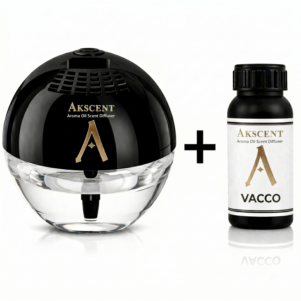 Akscent Küre Koku Makinesi ve 200 ml Vacco Esans