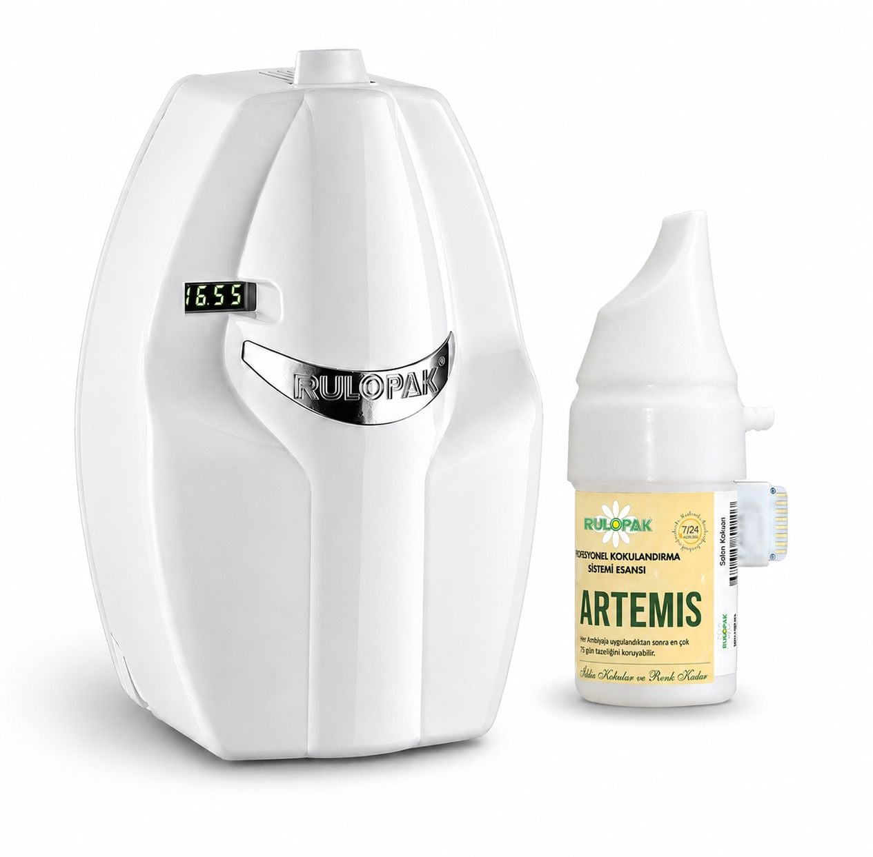 Rulopak Cosmic M5 Koku Makinesi ve Artemis Koku Kartuşu 100 ml