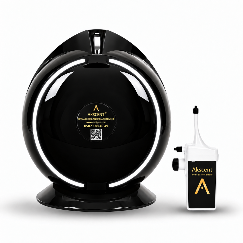 Akscent Pro Geniş Alan Koku Makinesi ve Damat Koku Kartuşu 120 ml