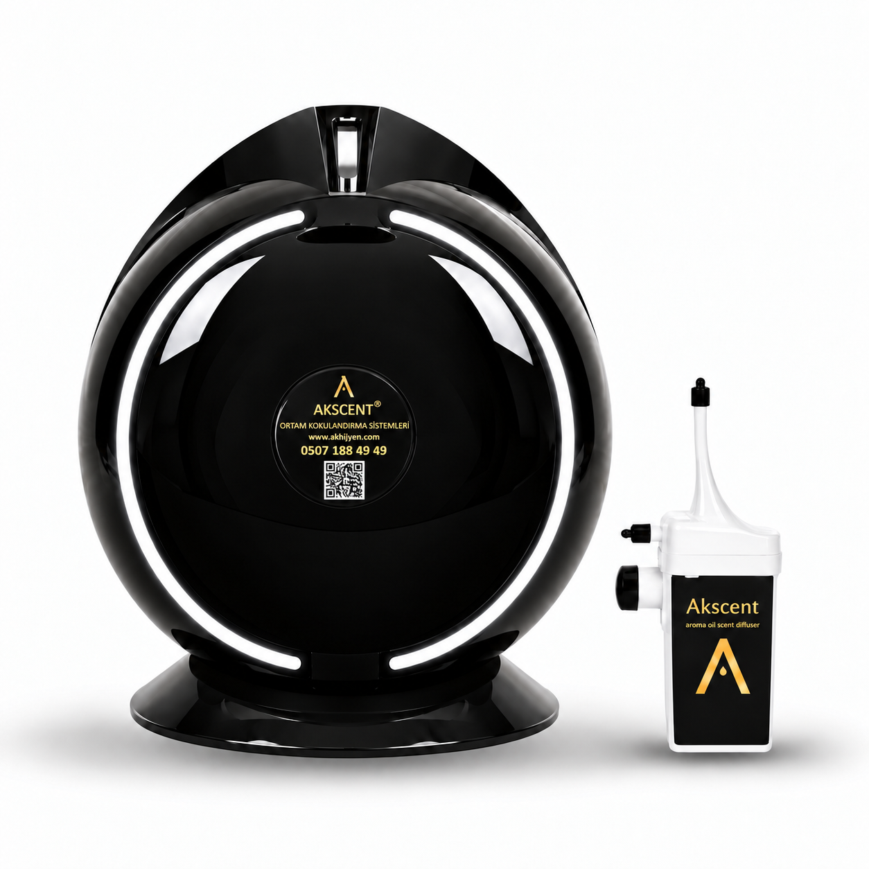 Akscent Pro Geniş Alan Koku Makinesi ve İpek Koku Kartuşu 120 ml