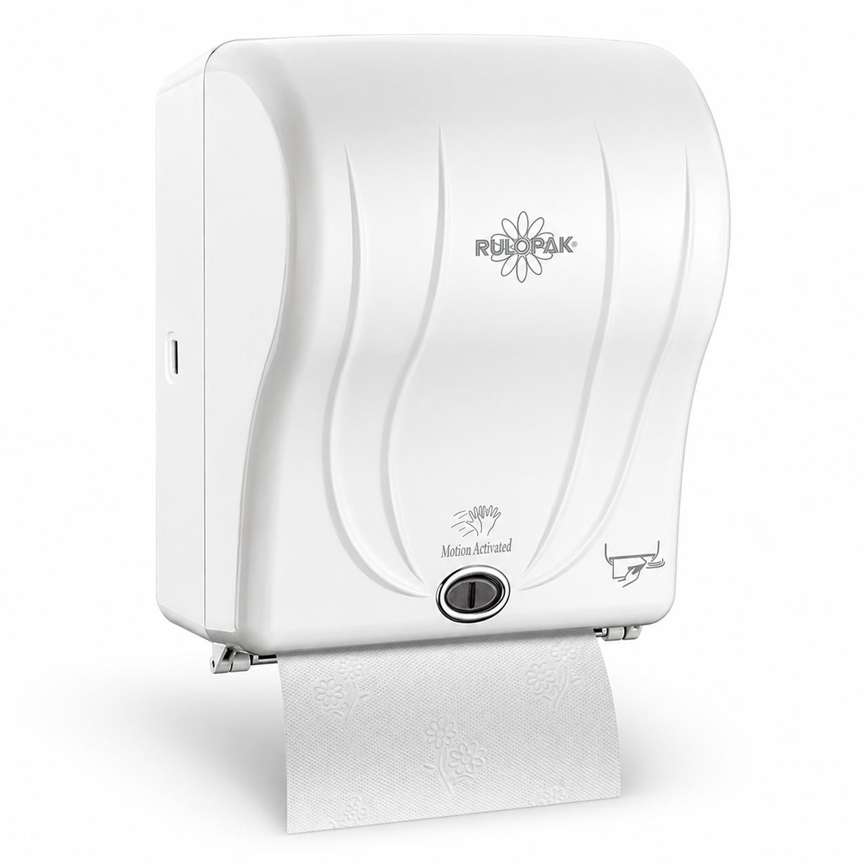 Rulopak Sensörlü Kağıt Havlu Dispenseri 21 cm Beyaz