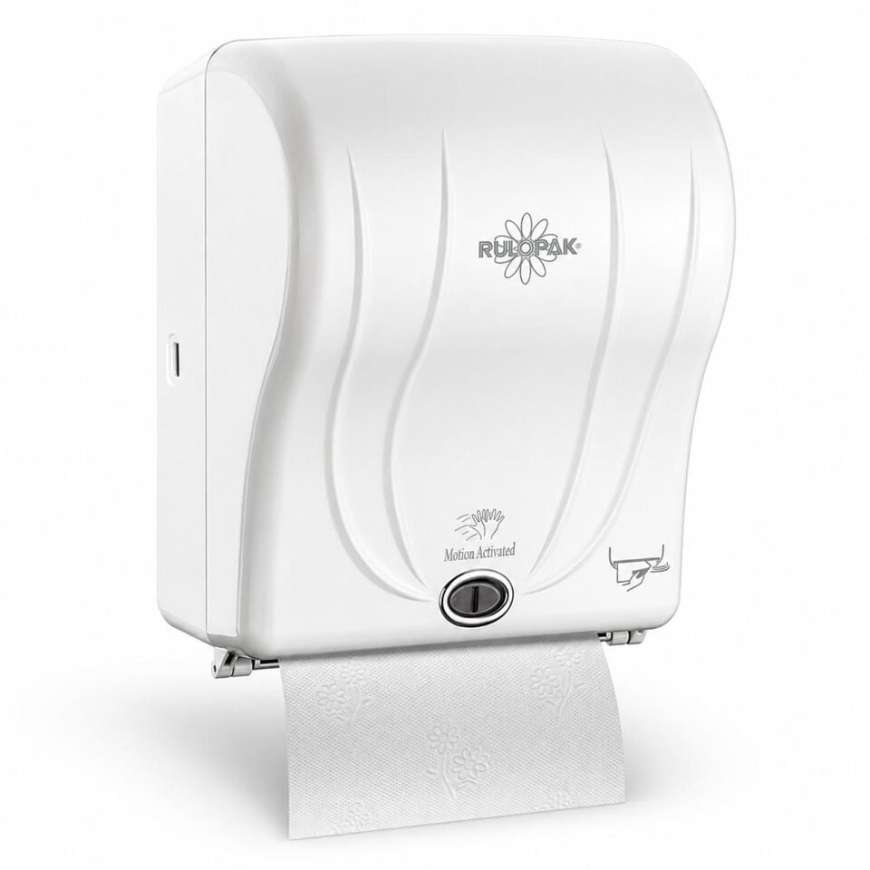 Rulopak Sensörlü Kağıt Havlu Dispenseri 21 cm Beyaz