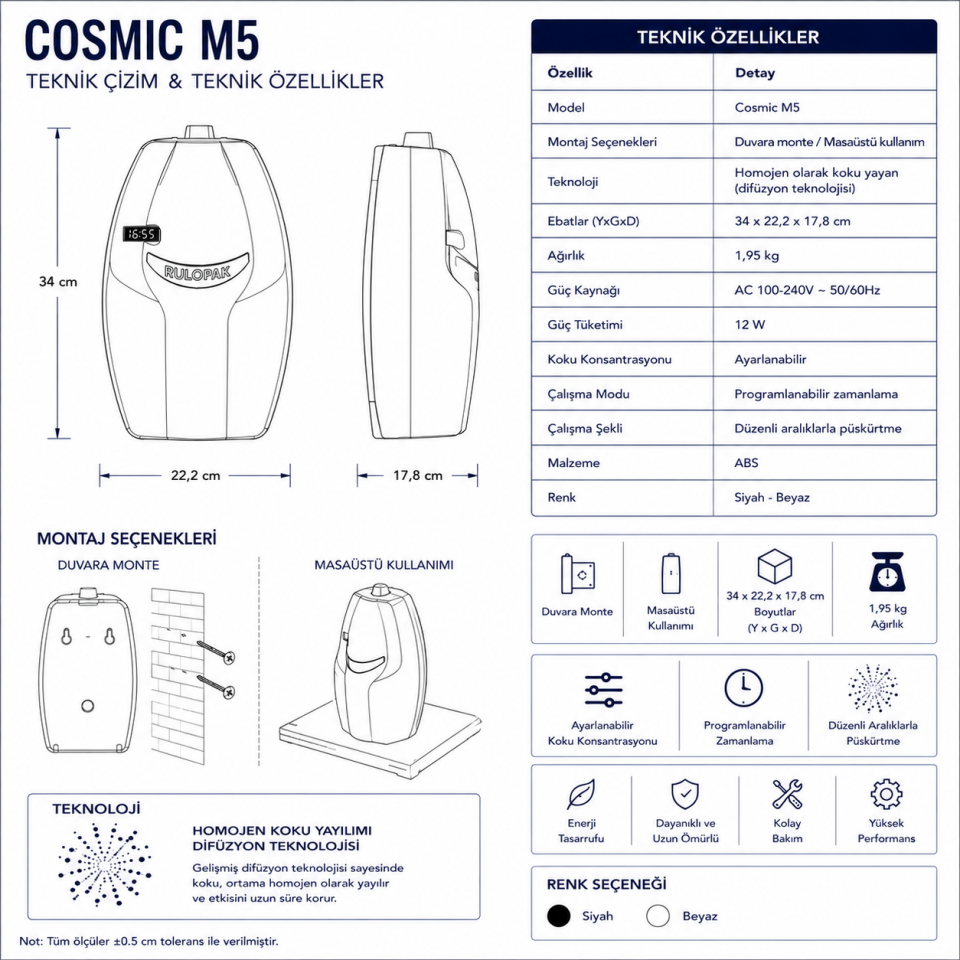 Rulopak Cosmic M5 Koku Makinesi