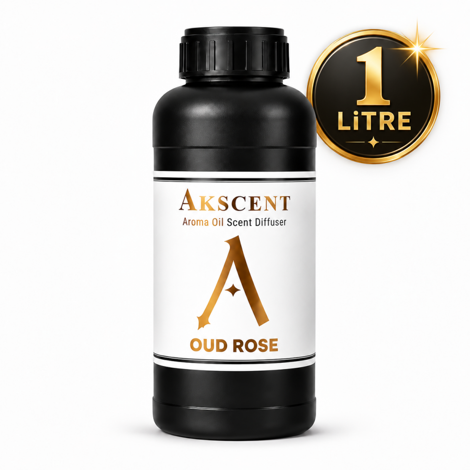 AKSCENT Oud Rose 1 Litre Ortam Kokusu ve Koku Makinesi Esansı